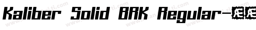 Kaliber Solid BRK Regular字体转换
